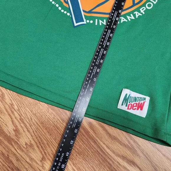 Vintage 1997 NCAA Final Four Jersey Mountain Dew Green Size XL Indianapolis Top - Picture 7 of 9